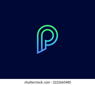 P Letter Logo Vector Template Abstract Monogram Symbol. Usable for Business sport, technology, fashion, digital And future creative logo