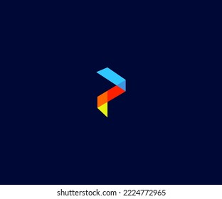 P Letter Logo Vector Template Abstract Monogram Symbol. Usable for Business sport, technology, fashion, digital And future creative logo