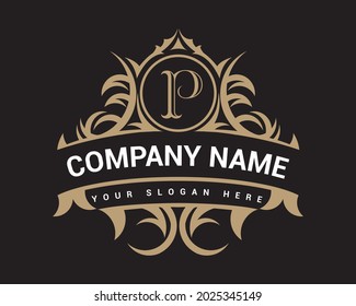 P Letter Logo,P luxury monogram logo,Jewelry,Royalty