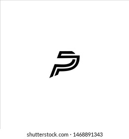 P letter monogram logo design