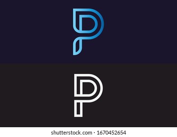 P Letter Monogram Logo Design