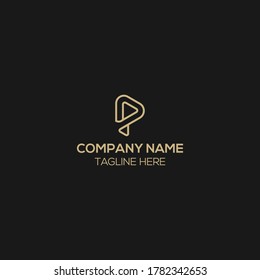 P letter monogram logo, PP logo design  