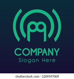 P Letter Monogram Logo Symbol
