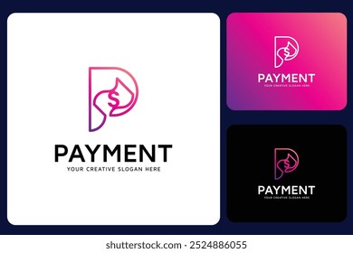 P Letter Payment  Logo Design Template