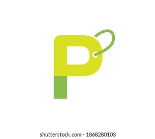 P Letter, Shopping Tage, Price Tag,  Logo Design