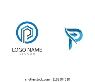 P letter symbol illustration
