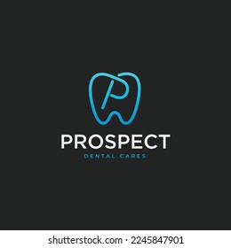 Icono lineal del logotipo de la letra P concepto de diseño de estilo moderno. Ilustración del vector