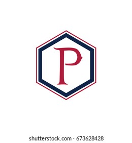 P letter vector design icon. P logo.