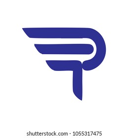 P letter vector logo
