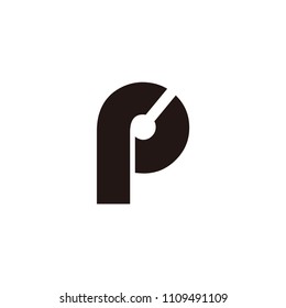 p letter vector logo