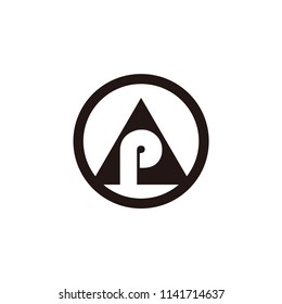 p letter vector logo