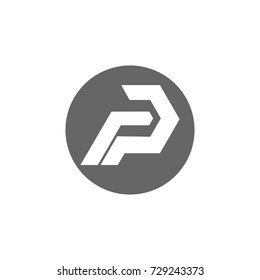 p letter vector logo