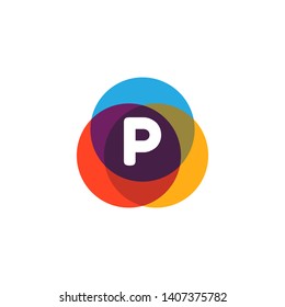 P LETTER VECTOR LOGO APHABET ICON
