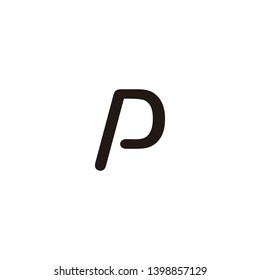p letter vector logo design