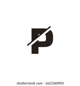 p letter vector logo design