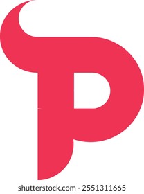 p letter vector logo design