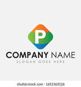 P Letter Vektorillustration Logo Design, dieses P-Buchstaben Logo Design ist hochauflösend Vektorillustration Basis Logo.Sie können überall verwenden.
