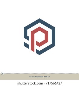 P Letter vector Logo Template Illustration Design. Vector EPS 10.