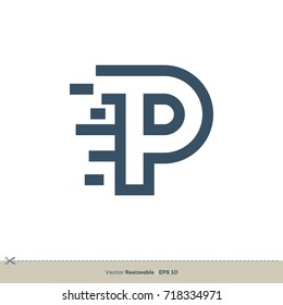 P Letter vector Logo Template Illustration Design. Vector EPS 10.