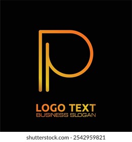 P lettering logo is simple, easy to understand and authoritative