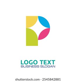P  lettering logo is simple, easy to understand and authoritative