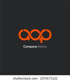 A A P letters joint logo design vector template