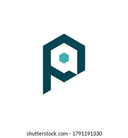 P & A letters Joint logo icon vector template for corporate logo and business card design.
