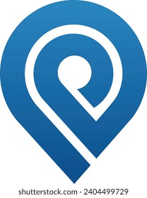 P Location Logo	Template in a modern minimalist style
