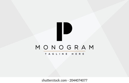 P Logo Abstract P Design Vector Stock Vector (Royalty Free) 2044074077 ...