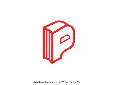 P logo with up arrow initial P business logo vectorinitial letter P with bar chart growth logo design