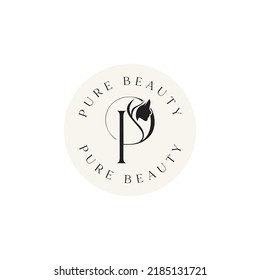 P Logo Beauty Face Vector Stock Vector (Royalty Free) 2185131721 ...