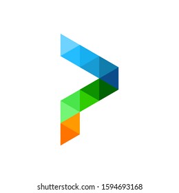P Logo can be used for company, icon, and others.
