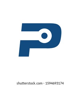 P Logo can be used for company, icon, and others.