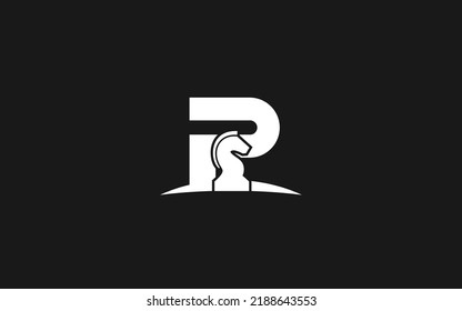 P logo CHESS for branding company. HORSE template vector illustration for your brand.