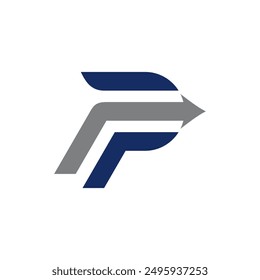 p logo clean simple and elegance