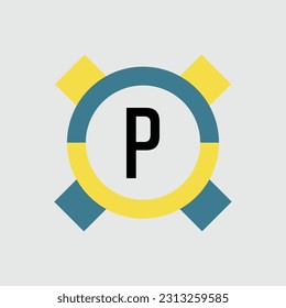 P logo Colorful Vector Design. Icon Concept. Abstract modern