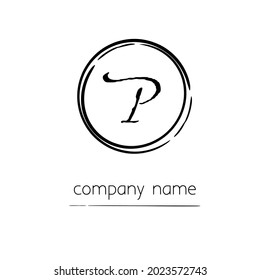 P logo design. logo design Abstract letter P