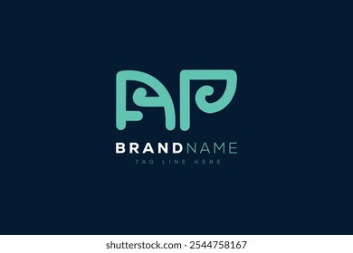 A and P logo design. AP abstract Letters Logo Monogram. This logo design is the process of creating a visual symbol that represents a brand, company, or individual.