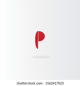 p logo design. font logo design