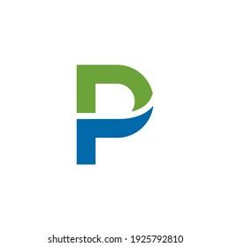 P logo design with geometry