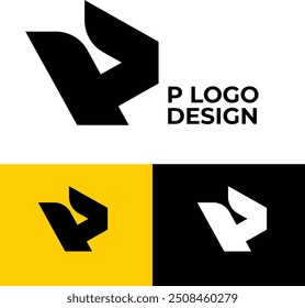 P logo design for graphics designer 