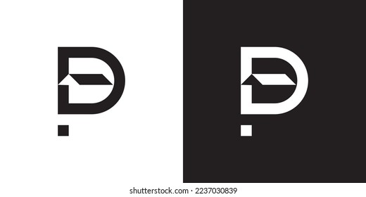 P logo design is intended for construction, building, real estate, home, and property. An awesome trendy and minimal P home logo design template with White and Black colors.
