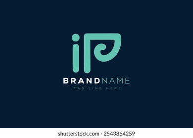 I and P logo design. IP abstract Letters Logo Monogram. This logo design is the process of creating a visual symbol that represents a brand, company, or individual.
