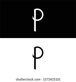 p logo design. letter logo design