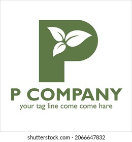 Diseño del logotipo de P en el tema de Spa y estética