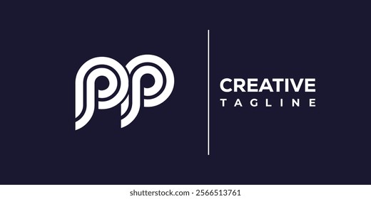 P and P logo design. PP abstract Letters Logo Monogram. This logo design is the process of creating a visual symbol that represents a brand, company, or individual.