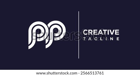 P and P logo design. PP abstract Letters Logo Monogram. This logo design is the process of creating a visual symbol that represents a brand, company, or individual.