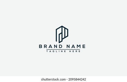 P Logo Design Template Vector Graphic Branding Element.