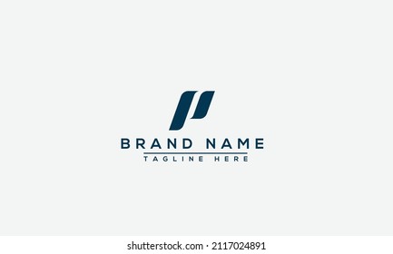 P Logo Design Template Vector Graphic Branding Element.	