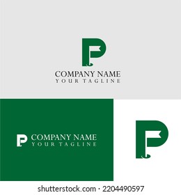 P logo design template vector illustration